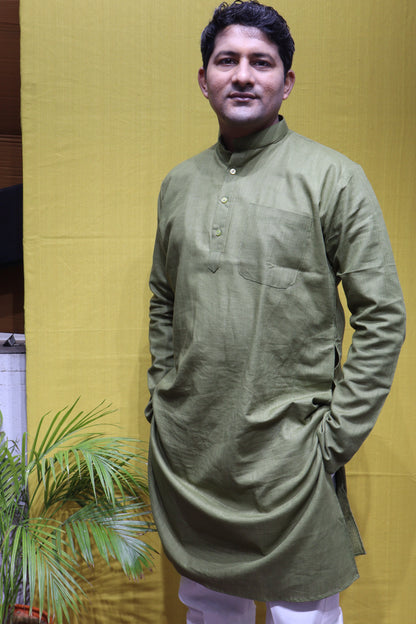 Linen Kurta – Premium Linen Fabric Traditional Mens Wear