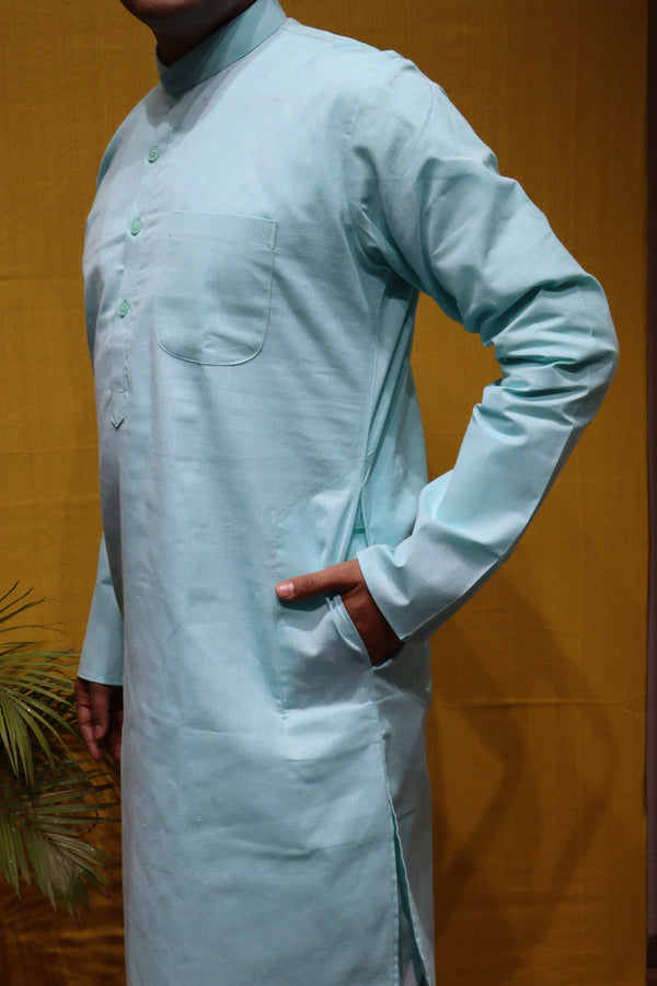 Cotton Men Kurta Full Sleeve – Pure Cotton Traditional Ethnic Wear