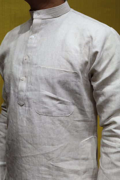 Linen Men Kurta – Premium Linen Fabric Classic Traditional Wear
