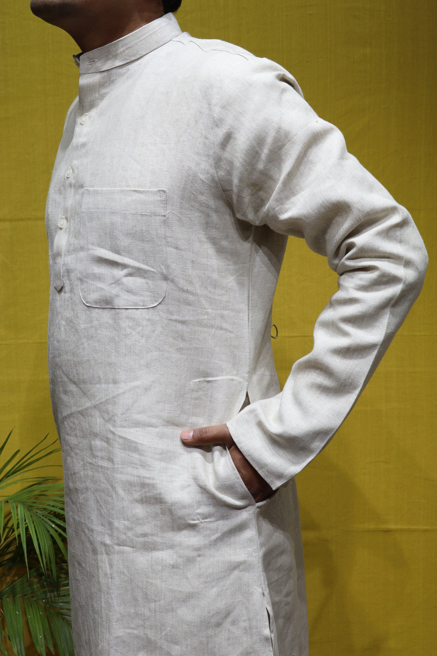 Linen Men Kurta – Premium Linen Fabric Classic Traditional Wear