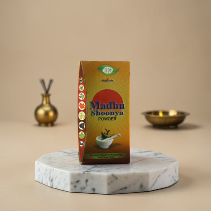 Adhunik Swadeshi Bhandar Madhu Shoonya Powder | Ayurvedic Wellness Powder | Herbal Support Formula|175g