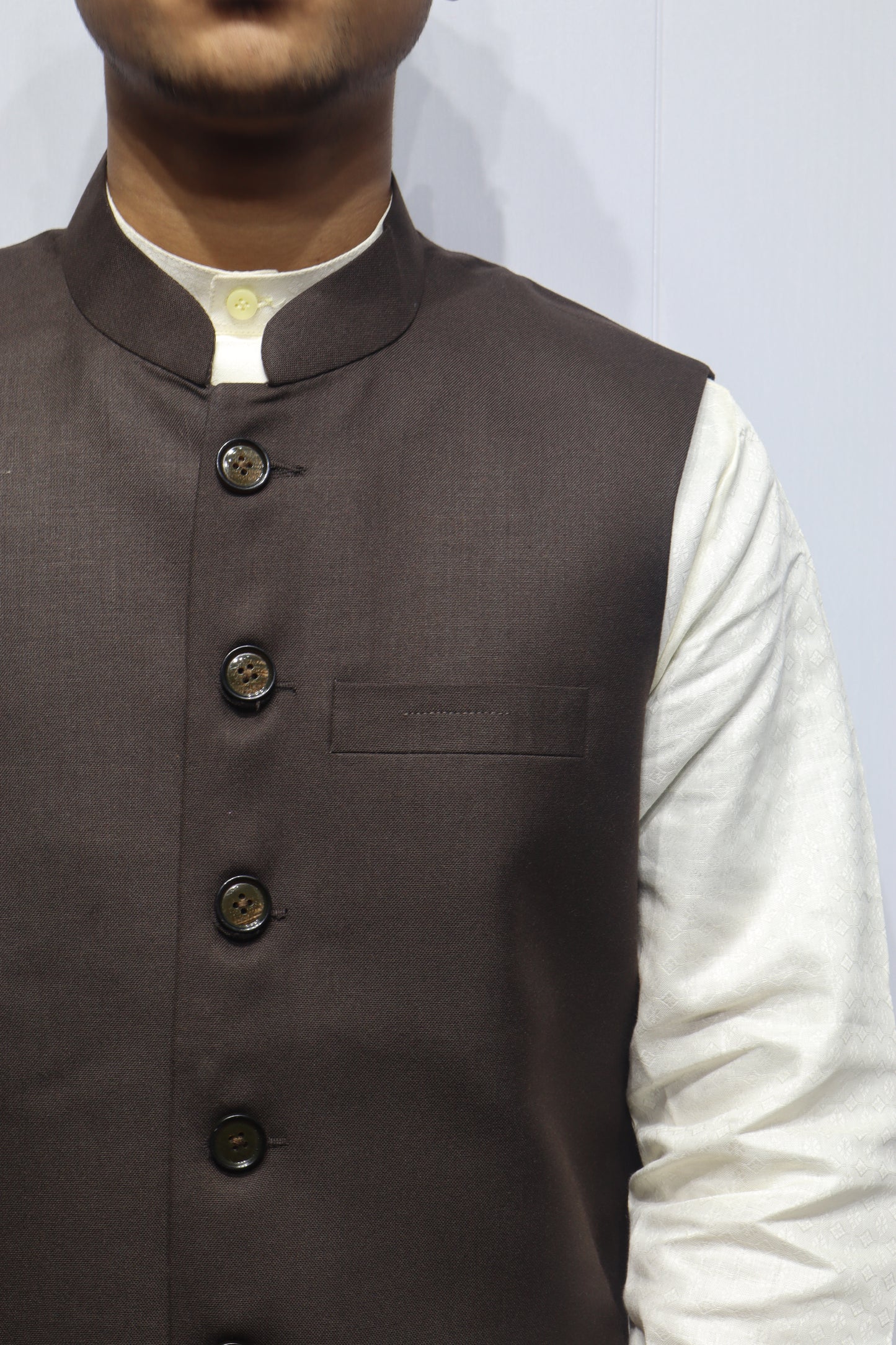 Men’s Classic Black Cotton Nehru Jacket – Timeless Ethnic & Formal Wear