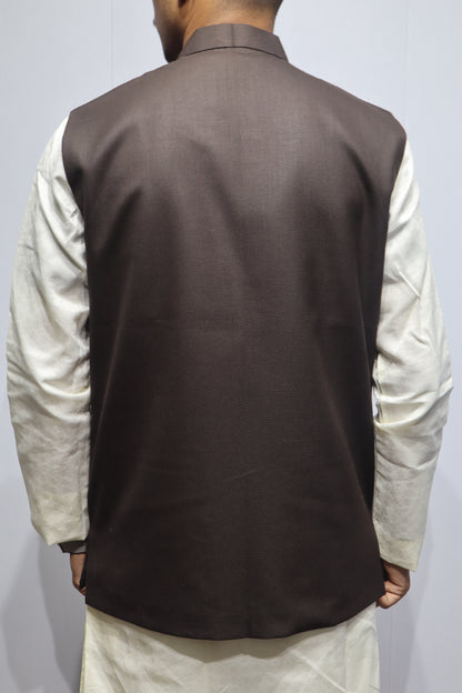 Men’s Classic Black Cotton Nehru Jacket – Timeless Ethnic & Formal Wear
