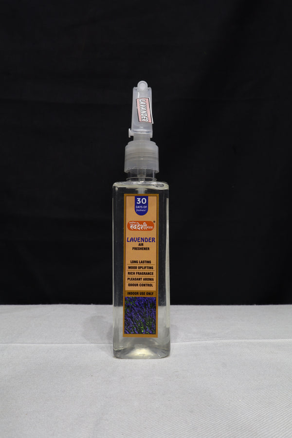 Adhunik Swadeshi Bhandar Lavender Air Freshener Spray – Long Lasting Floral Fragrance for Home & Office
