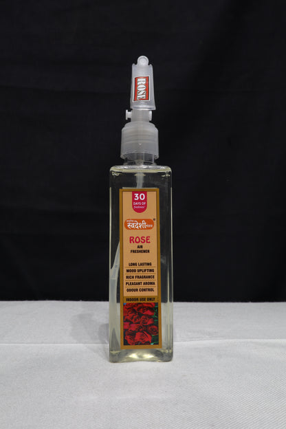 Adhunik Swadeshi Bhandar Rose Air Freshener Spray – Long Lasting Floral Fragrance for Home & Office