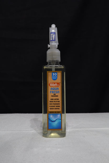 Adhunik Swadeshi Bhandar Aqua Fresh Room Freshener Spray – Long Lasting Air Freshener for Home & Office
