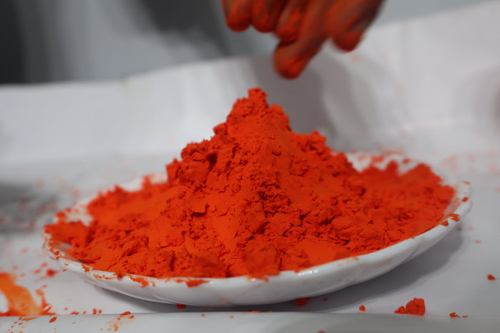 Adhunik Swadeshi Bhandar Organic Tesu Orange Gulal – 100% Herbal & Natural Holi Color (100g)