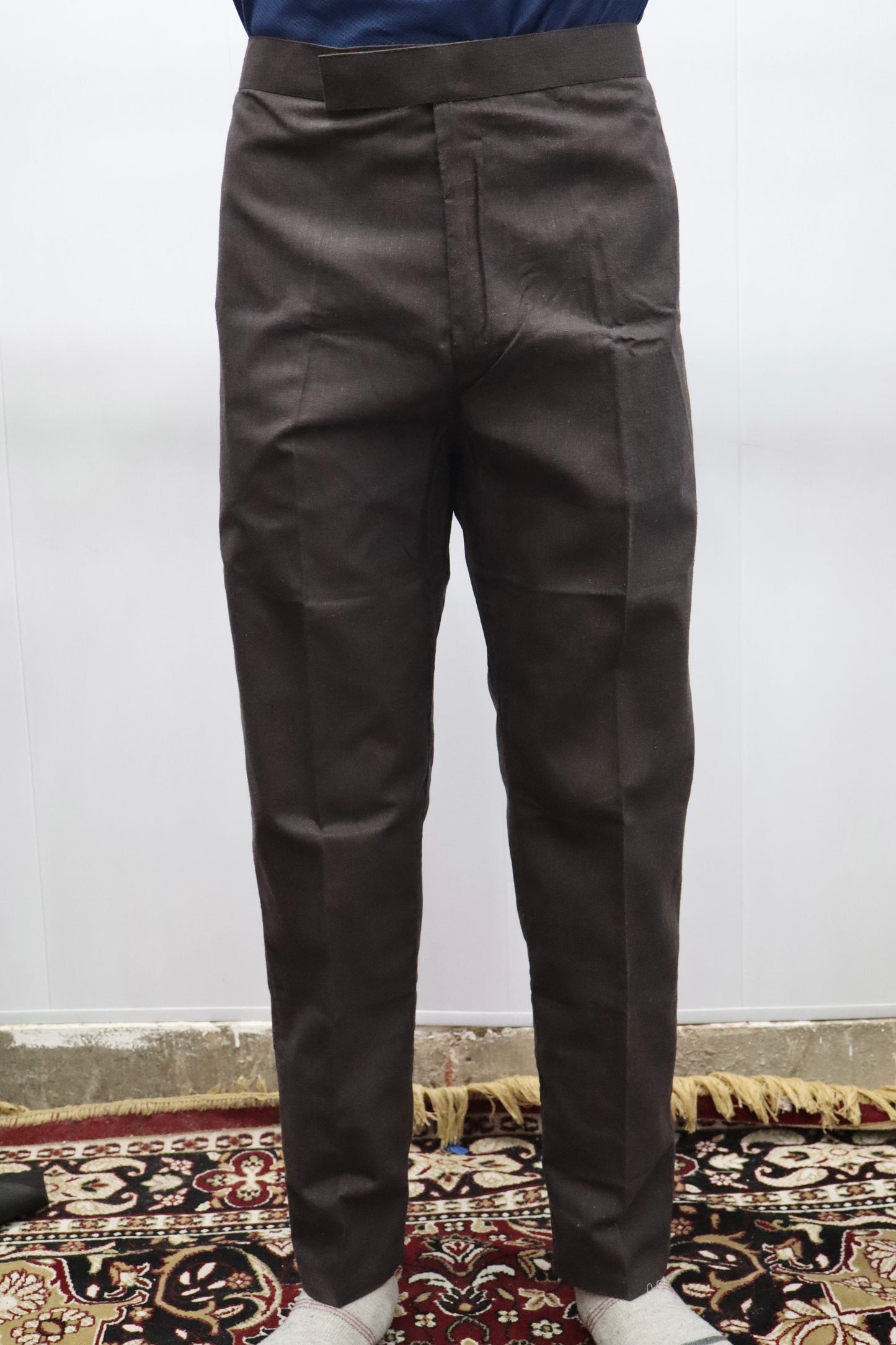 Men’s Black Cotton Pant Style Pajama – Front Belt & Back Elastic Design