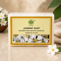 Satva Jasmine Soap | Handmade Herbal Bath Soap with Jasmine Fragrance | 125g