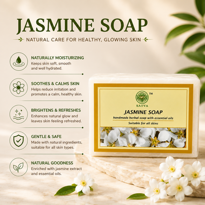 Handmade Jasmine Soap for Fresh and Soft Skin