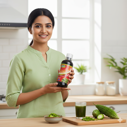 Swadeshi Karela Ras - Pure Bitter Gourd Juice | Natural Blood Sugar Control & Blood Purifier - 500ml