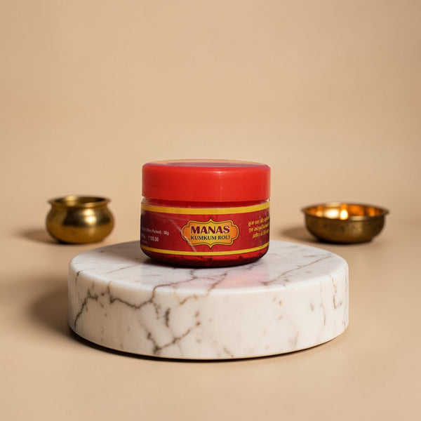 Adhunik Swadeshi Bhandar Kumkum Roli | Pooja Tilak Kumkum | Sacred Ritual Powder|50g