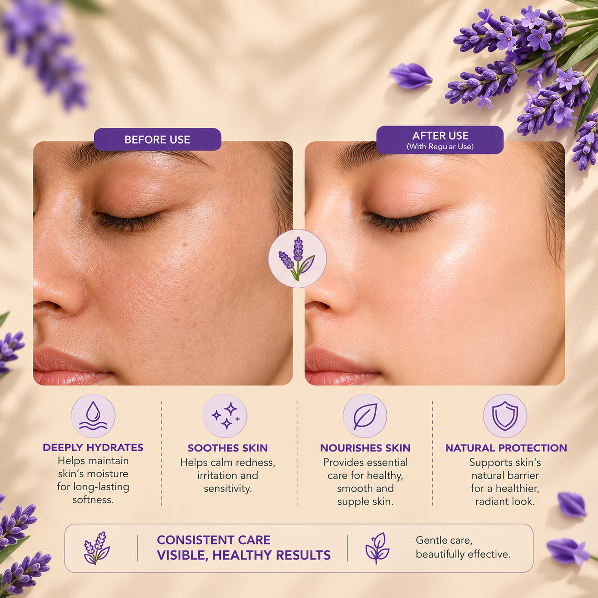 SATVA Lavender Moisturizer for Soft and Soothed Skin