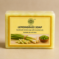 Satva Lemongrass Soap | Handmade Herbal Bath Soap with Lemongrass | 125g