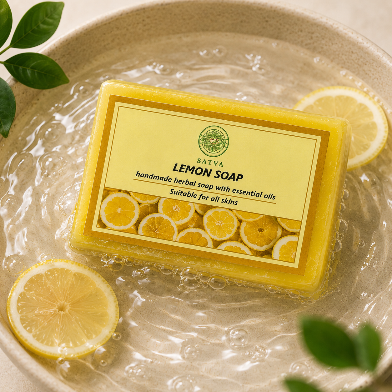 Satva Lemon Soap with Natural Lemon Extract