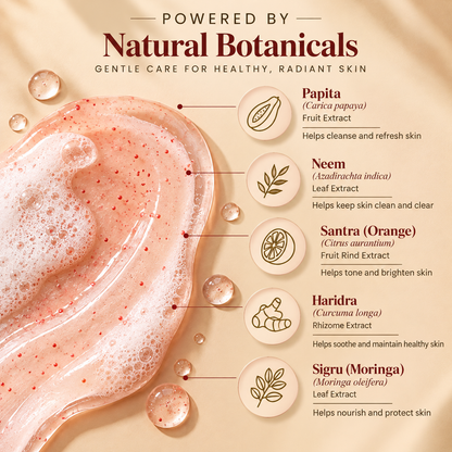 SATVA Litchi Face Wash with Natural Botanical Inspired Ingredients