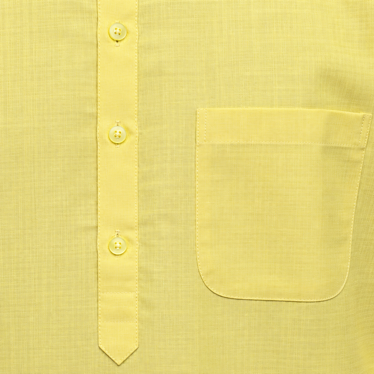 Light yellow traditional Khadi cotton kurta