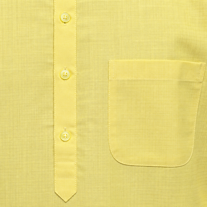 Light yellow traditional Khadi cotton kurta