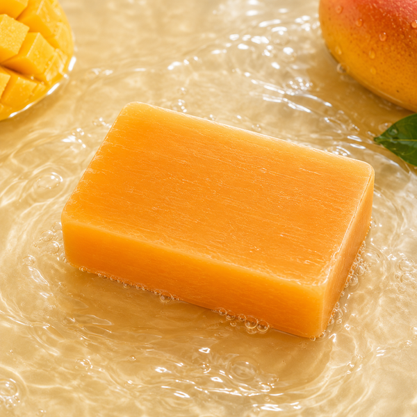 Satva Mango Glycerine Soap | Handmade Fruit Bath Soap with Mango Extract | 125g
