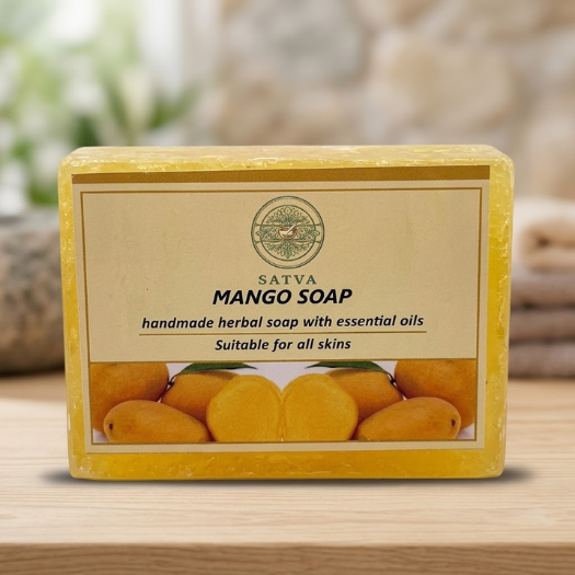 Satva Mango Soap Handmade Herbal Bath Soap 125g
