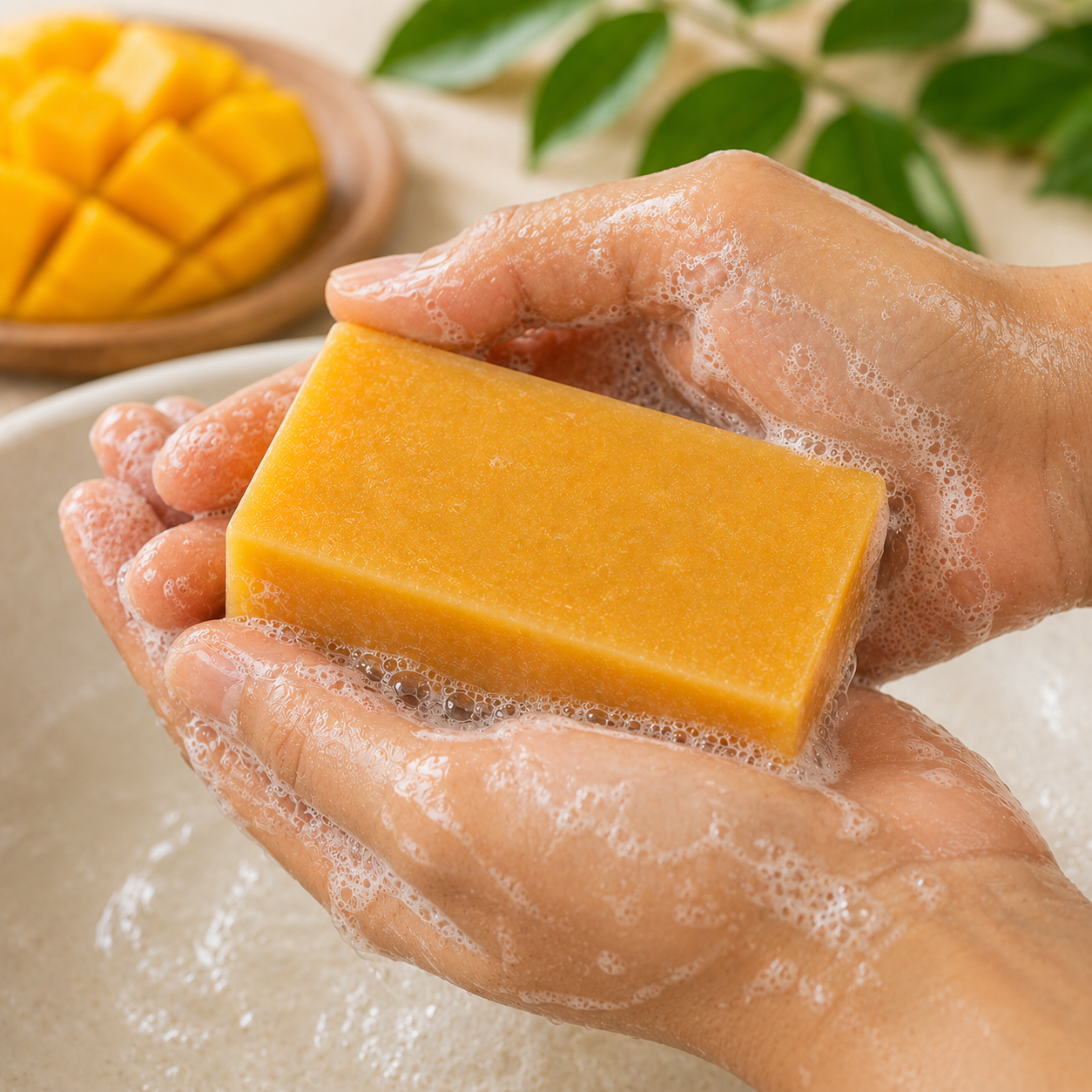 Satva Herbal Mango Bath Soap Natural Skin Care