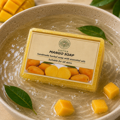 Satva Mango Soap with Natural Mango Extract
