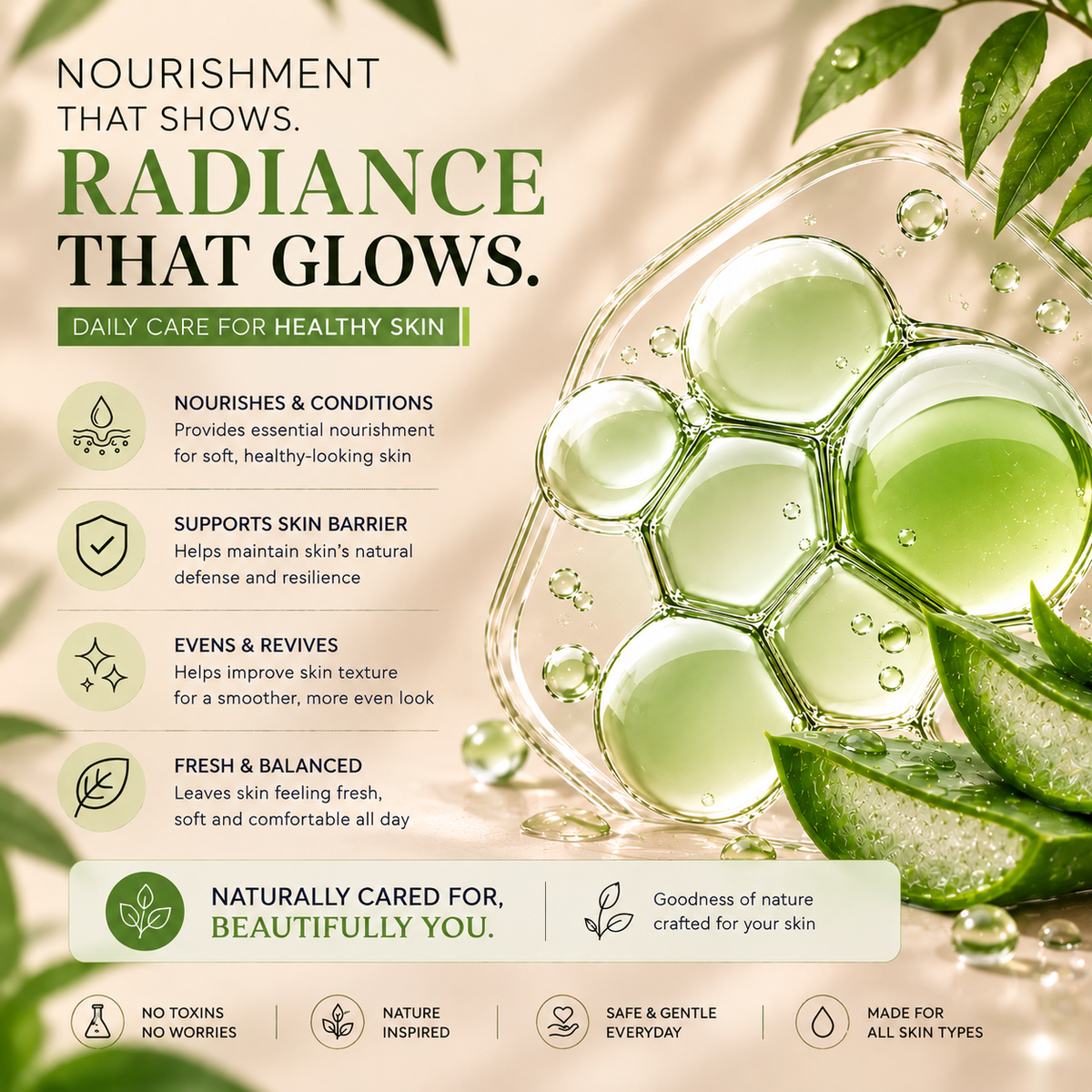 SATVA Aloe Vera Moisturizer Suitable for All Skin Types