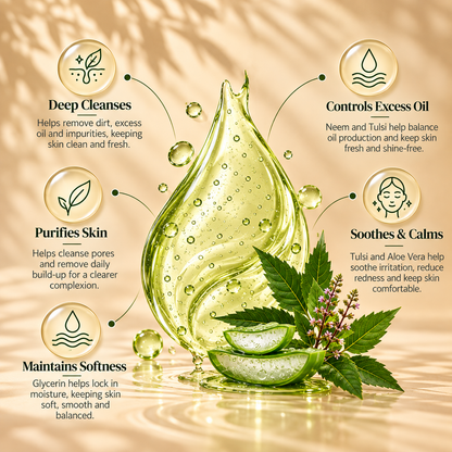 SATVA Khadi Neem Tulsi Face Wash Benifits