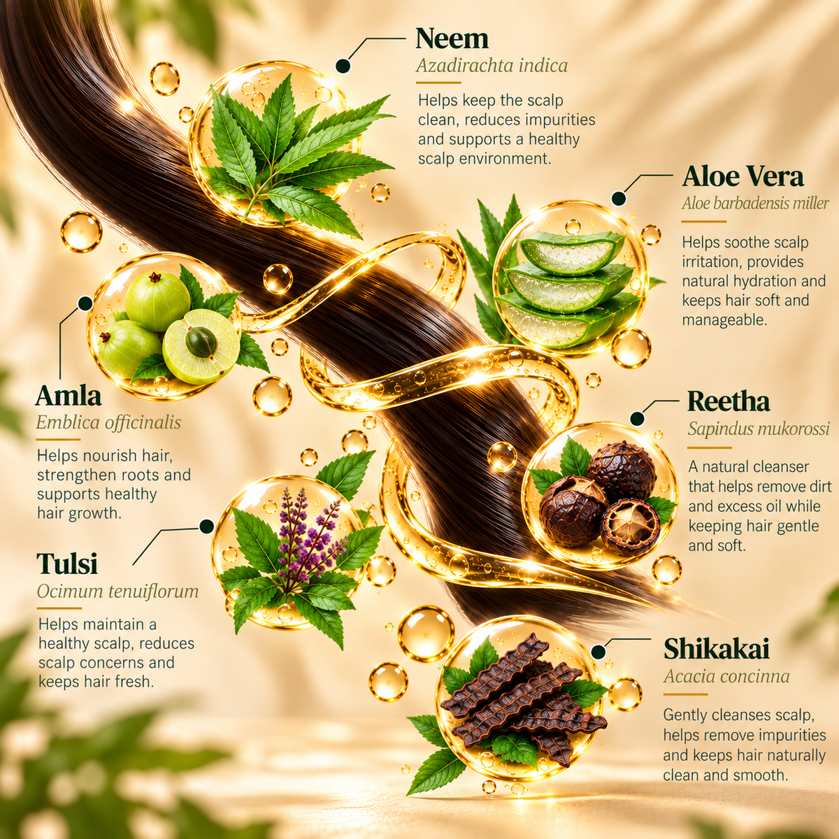 SATVA Khadi Neem & Aloe Vera Hair Cleanser Ingredients