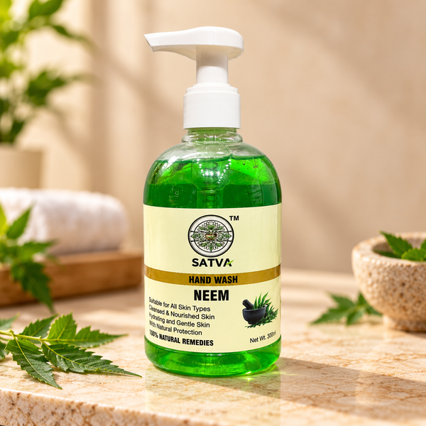 SATVA Neem Hand Wash – Hydrating & Gentle Hand Cleanser, 300ml