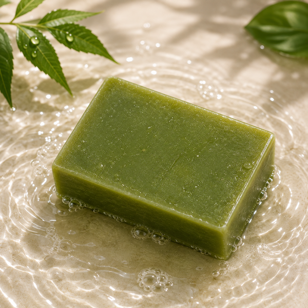 Satva Neem Tulsi Soap | Handmade Herbal Bath Soap with Neem & Tulsi | 125g