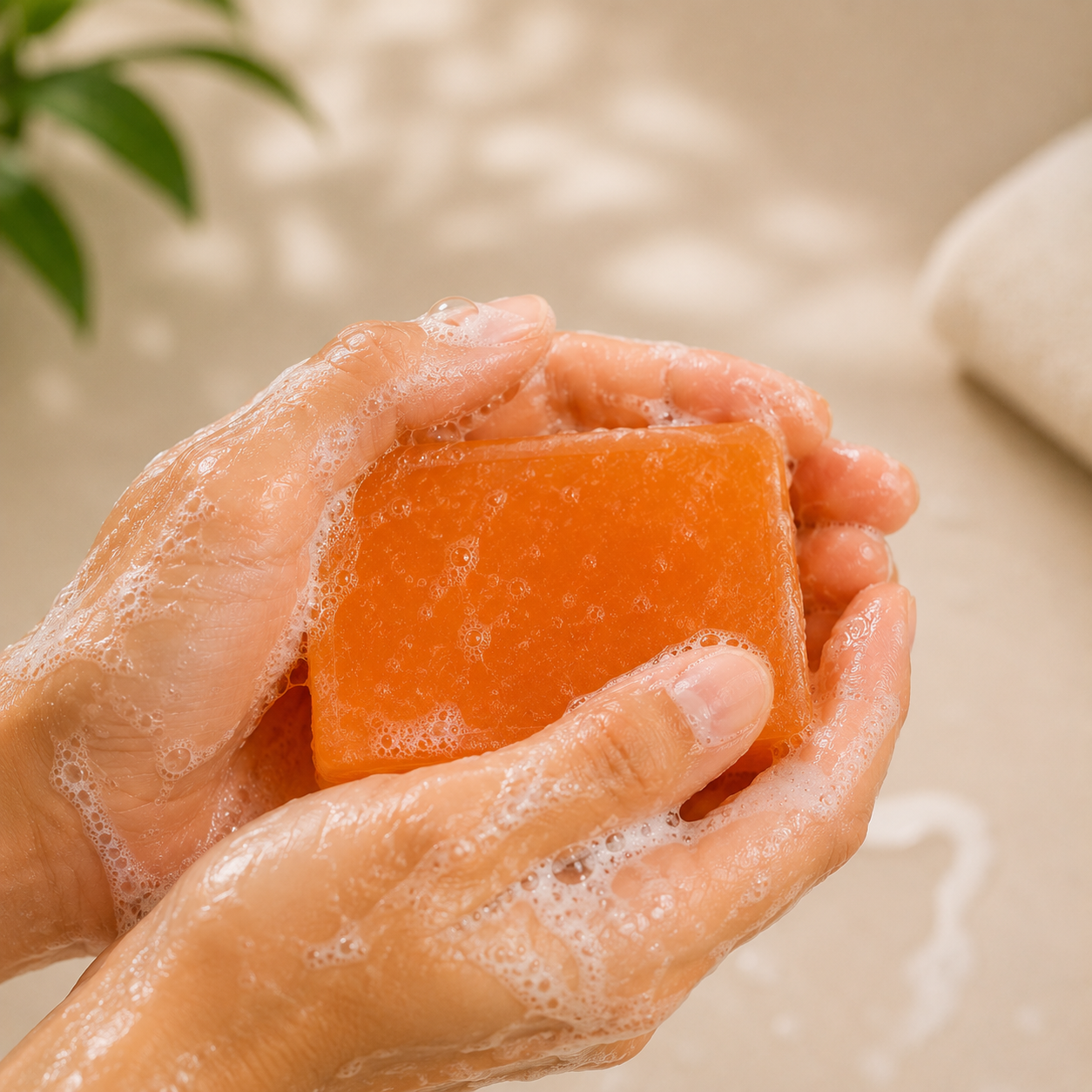 Satva Herbal Orange Bath Soap Natural Skin Care