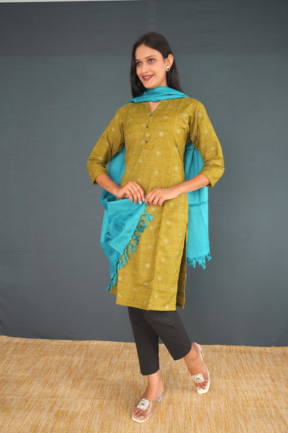 Handwoven True Khadi Silk Stole – Sky Blue | Pure Hand stole  for Women | Sustainable Khadi Silk Wrap