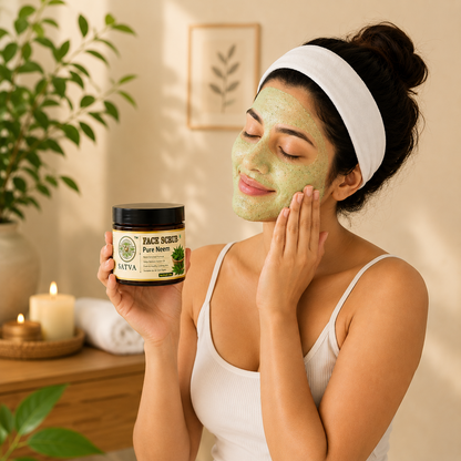 Satva Pure Neem Face Scrub with Natural Neem Ingredients