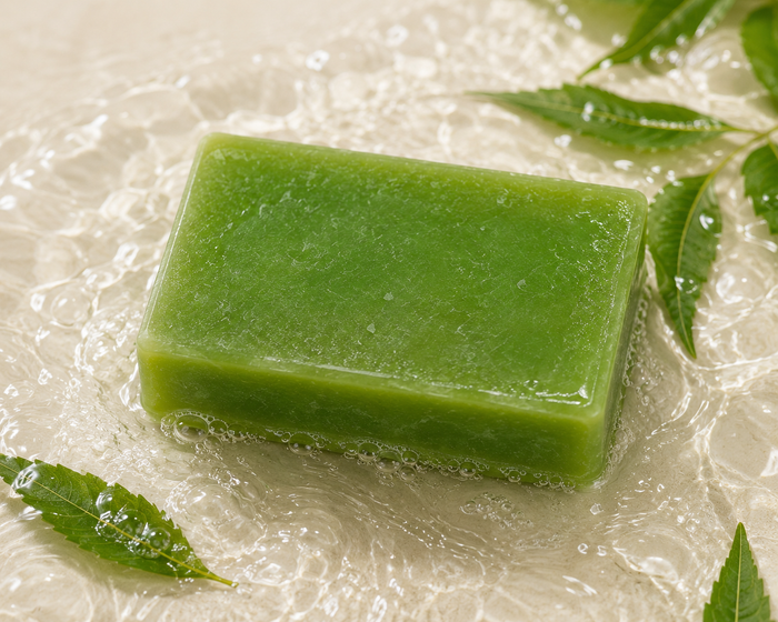 Satva Pure Neem Soap | Handmade Herbal Bath Soap with Neem Extract | 125g