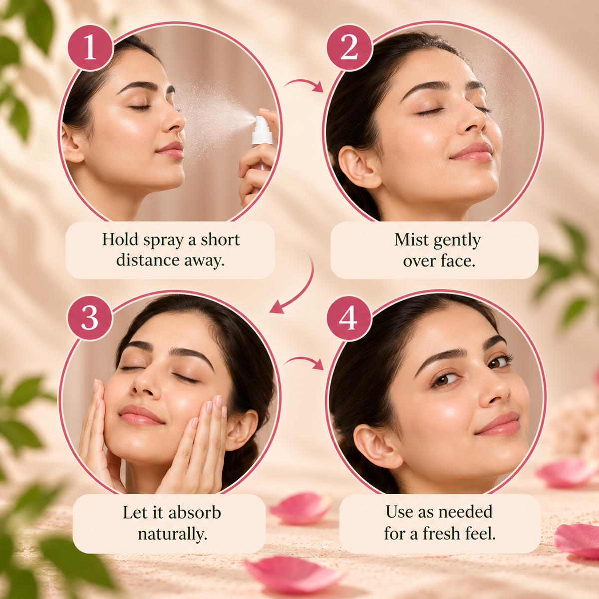 SATVA Rose Water for Daily Skin Refreshment and Hydration