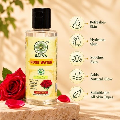 SATVA Transparent Rose Water Key Features and Benefits
