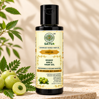 SATVA Khadi Amla Hair Oil – 210ml | Advanced Khadi Hair Oil