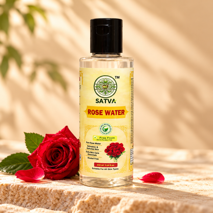 SATVA Transparent Rose Water 210ml Product Image