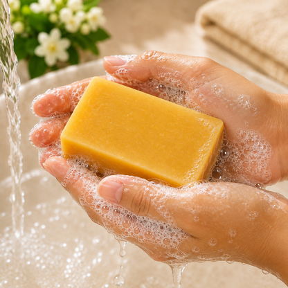 Satva Herbal Saffron Bath Soap Natural Skin Care