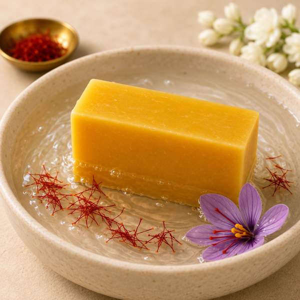 Satva Saffron Soap | Handmade Herbal Bath Soap with Saffron | 125g