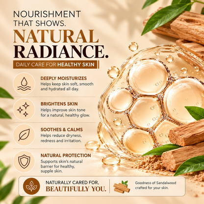 SATVA Sandalwood Moisturizer SLS Free and Paraben Free
