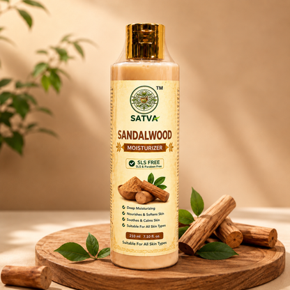 SATVA Sandalwood Moisturizer 210ml SLS Free