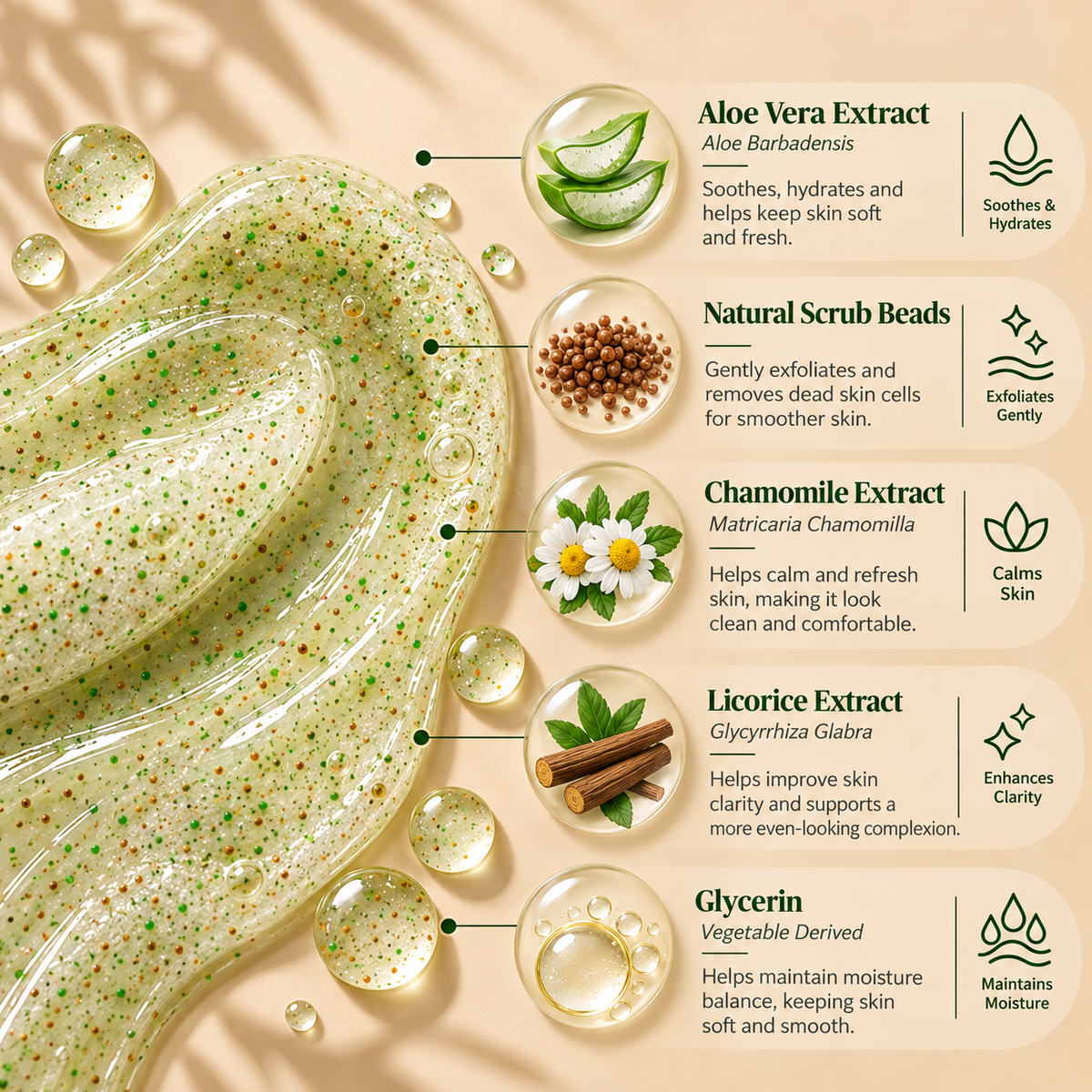 Aloe Vera Scrub Face Wash Ingredients