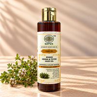 SATVA Khadi Henna & Thyme Hair Oil – 210ml | Advanced Khadi Hair Oil