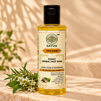 SATVA Khadi Herbal Face Wash – Daily Cleansing & Oil Balancing, 210ml