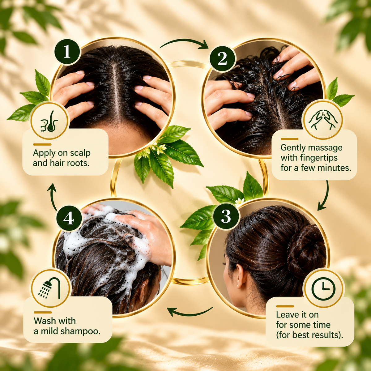 SATVA 18 Herbs Hair Oil Scalp Massage and Hair Care Routine