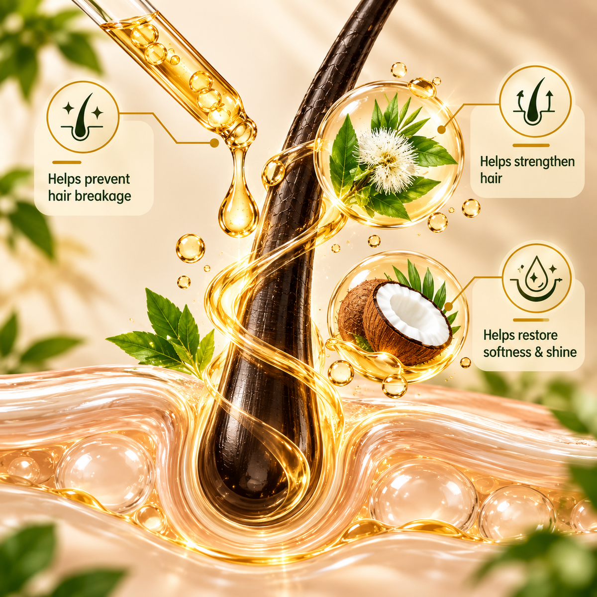 SATVA Hair Oil Application and Hair Nourishment