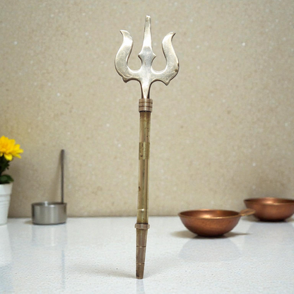 Exotic India Art Lord Shiva Trishul 11.7in