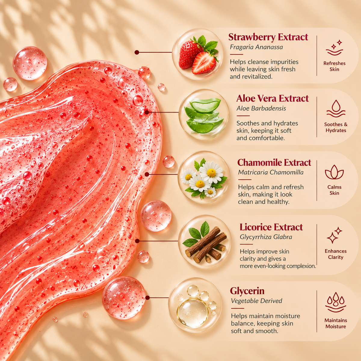 SATVA Strawberry Face Wash Ingredients